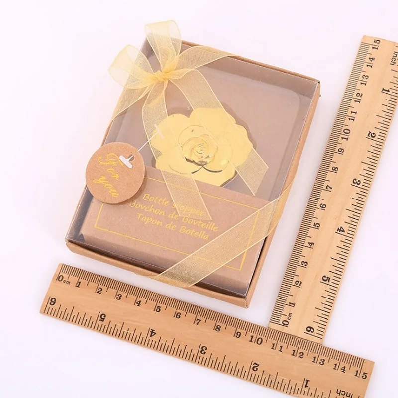

Golden rose bottle opener creative gift wedding favor W9030