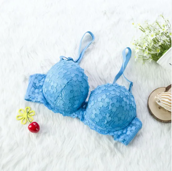

Wild breathable bra small chest thick cup gather close Furu adjustable underwear twelve colors to choose from