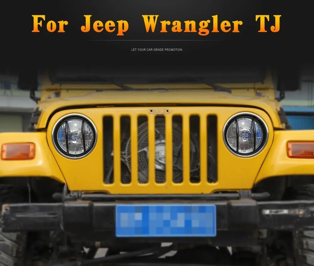 MOPAI колпак лампы для Jeep Wrangler TJ 1997-2006 металлический кронштейн для передней фары автомобиля, декоративные аксессуары для автомобиля