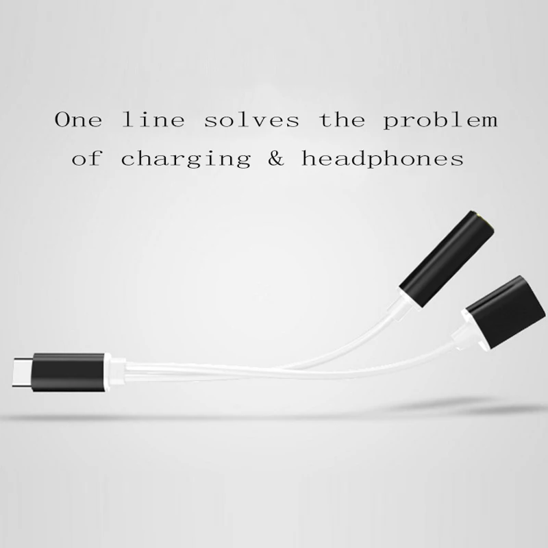 Тип-C кабель-Переходник USB C на 3 5 мм аудио наушники кабель адаптер для зарядки 2 в 1