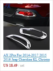 AX 4 шт. хромированные панели для окон для Jeep Cherokee- Dodge Дротика PF Chrysler 200 рамка для отделки