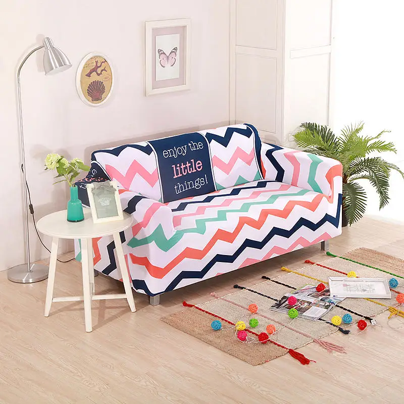 Растягивающийся чехол для дивана угловой 1/2/3/4 места с мультяшным принтом медведя