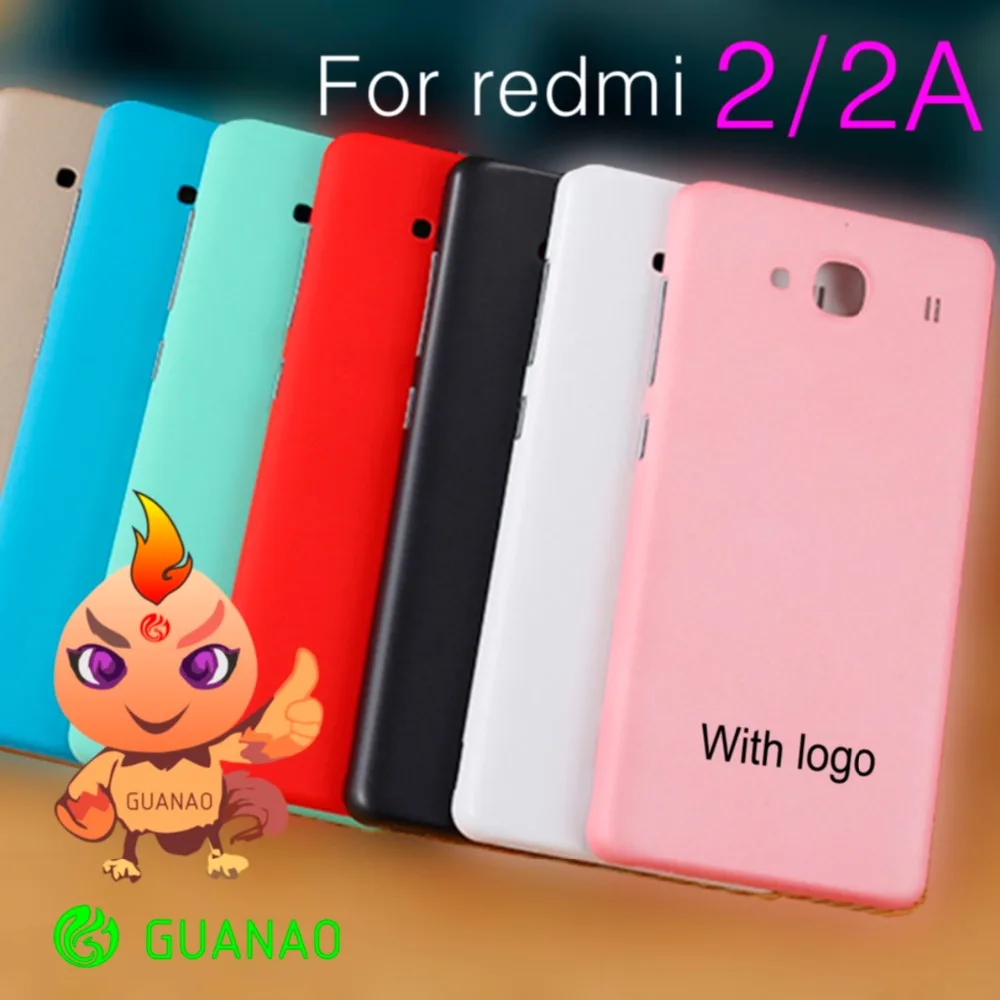 AAA Redmi 2 задняя крышка для Xiaomi Redmi2 задняя крышка чехол батарея задняя дверь с кнопкой питания для Redmi 2 крышка батареи