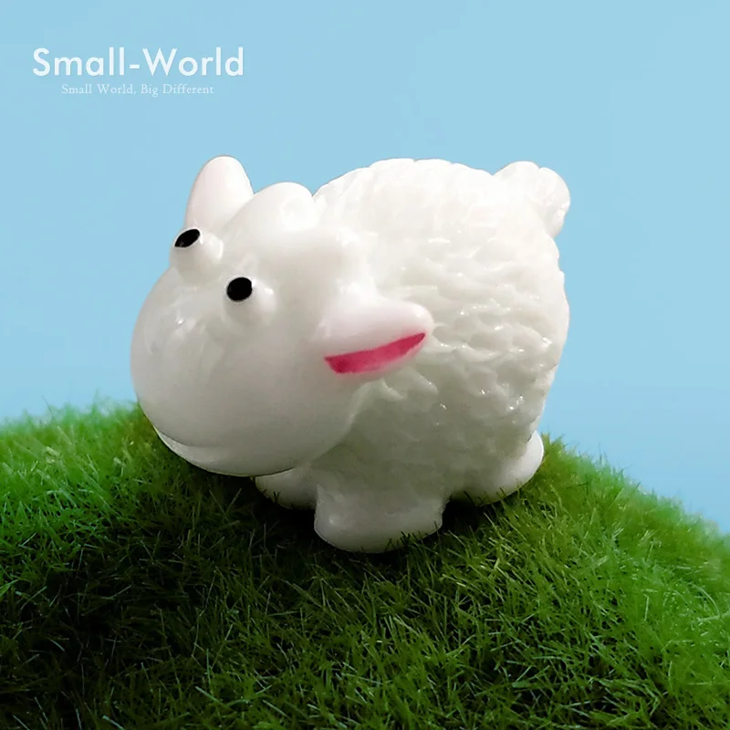 5 шт./лот Kawaii Мини Овцы животные миниатюрные фигурки домашний декоративный