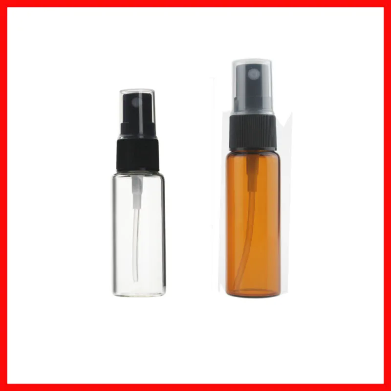 

5/10/15/20ml Refillable Portable Perfume Glass Bottle Travel Empty Spray Atomizer Cosmetic Packaging Container clean/amber