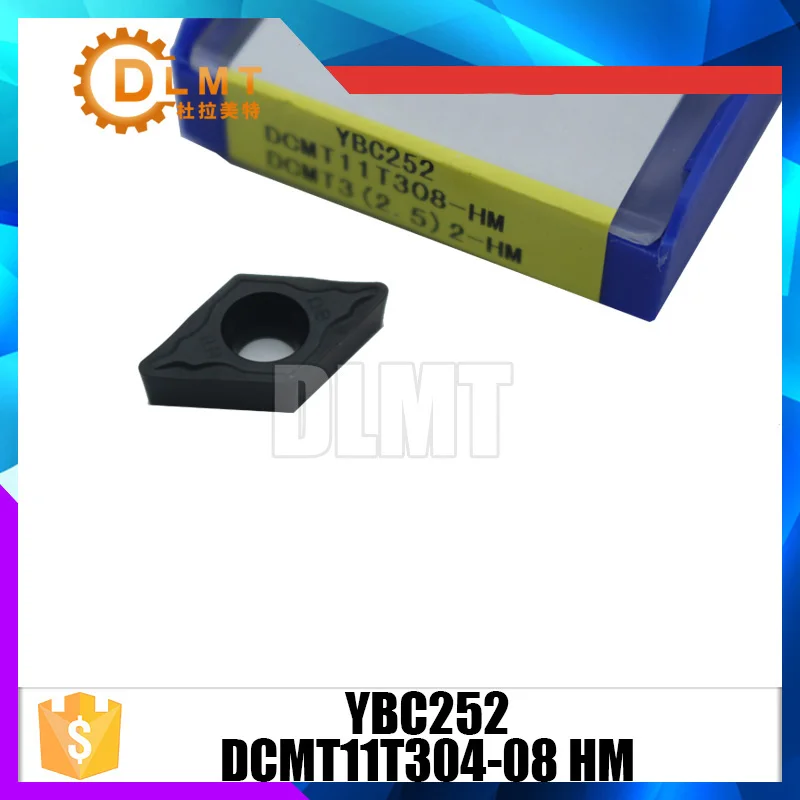 10 шт./компл. DCMT11T304 08 HM YBC252 CVD вставлять внутренние инструменты|Токарный