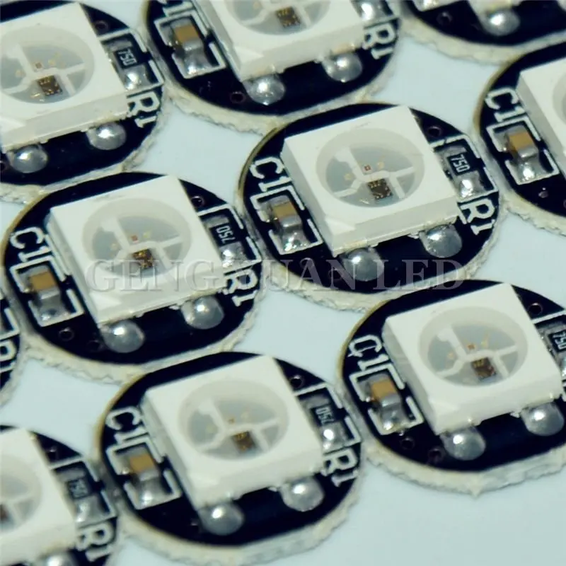Оптовая продажа 10 шт WS2812B SK6812 WS2812 5050 RGB светодиодный & ЧЕРНЫЙ печатной платы