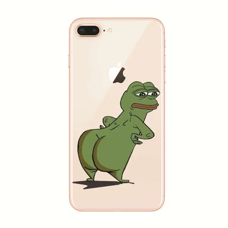 Kulia для iPhone 7 7Plus 6 6S 6Plus 8 XS Max X 5 5S SE Pepe Memes Sad Frog мягкий чехол телефона из