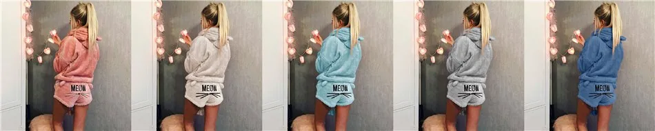 Зимние пижамы для женщин, теплые флисовые пижамы с животными, пижамы с кошками для женщин, женская пижама, Femme Hiver, сексуальное женское белье