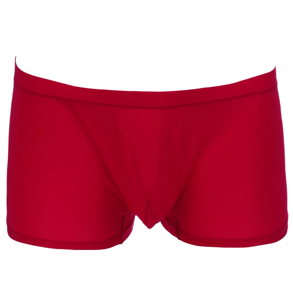 Мужские сексуальные трусы боксеры из шелка нижнее белье бикини шорты 2019|Мужские