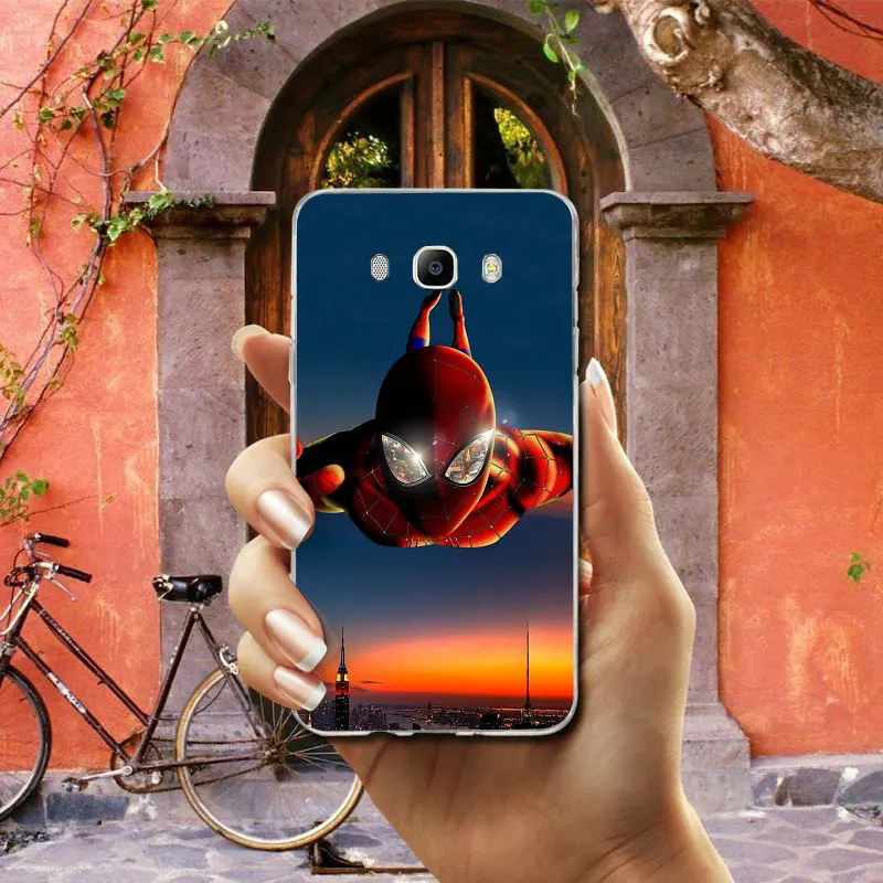 Photo 5 Для Samsung Galaxy J1 J2 J3 J4 J6 J5 J7 J8 A3 A5 A7 чехол мягкий, ТПУ Силиконовые чехлы для телефонов с изображением Человека-паука светящийся костюм - Цвет: Photo 5