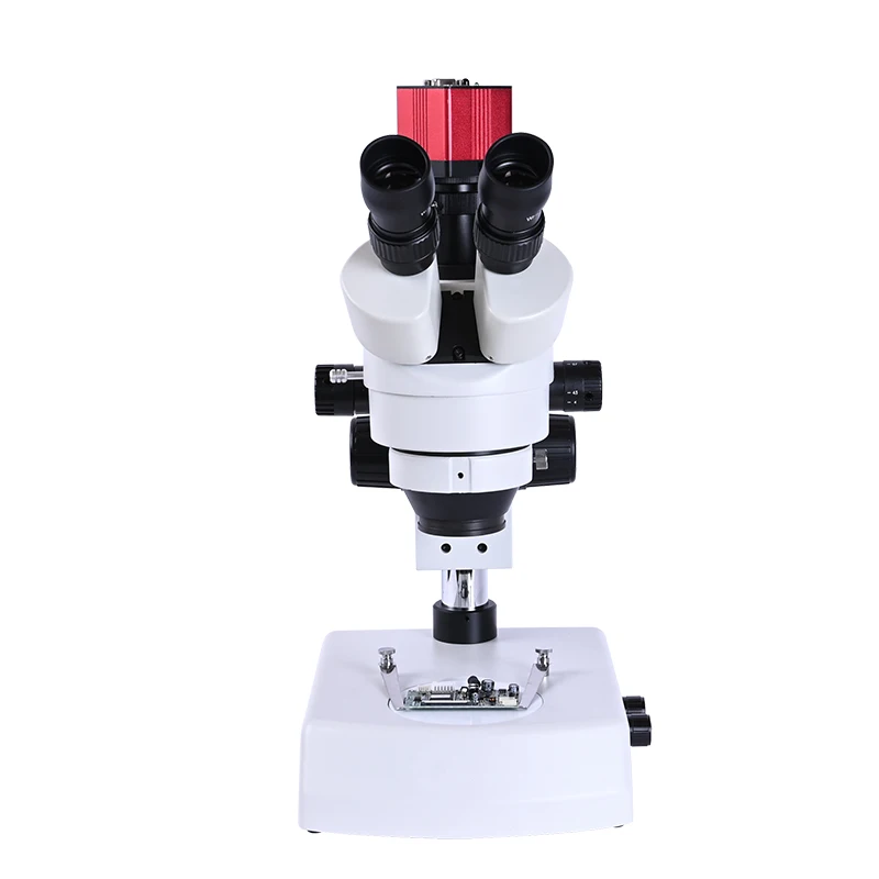 2k HD VGA HDMI camera Stereo trinocular digital Microscope zoom 3.5 90x + 1/3 adapter LED Light soldering phone repair | Инструменты