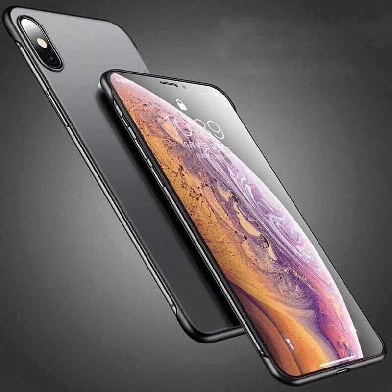 Zxtrby Ultra-thin Without Frame Phone Case for iPhone 6 6S 7 8Plus X XS XR Max Matte Back Shell Coque Capa |