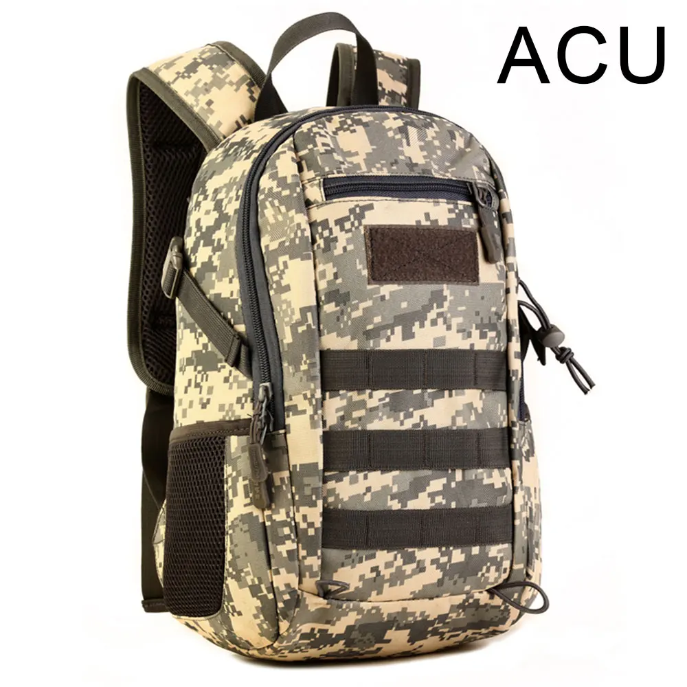 ACU SINAIRSOFT Военная тактика рюкзак нейлон Molle рюкзак сумка 12L камуфляж путешествия для спорта на открытом воздухе Охота Водонепроницаемый LY0091 - Цвет: ACU