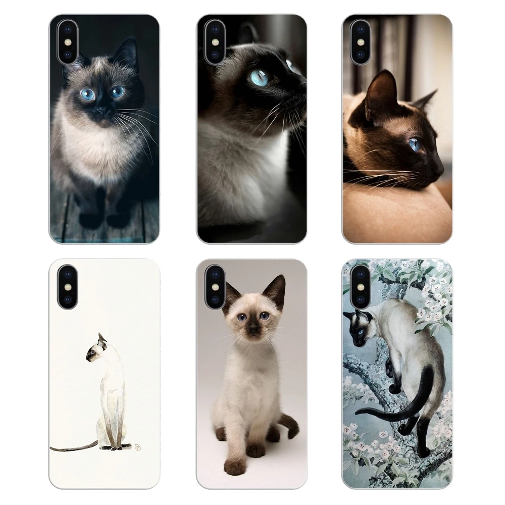 Силиконовый чехол для телефона Blue Point The традиционная сиамская кошка Apple iPhone 4 4S 5 5S