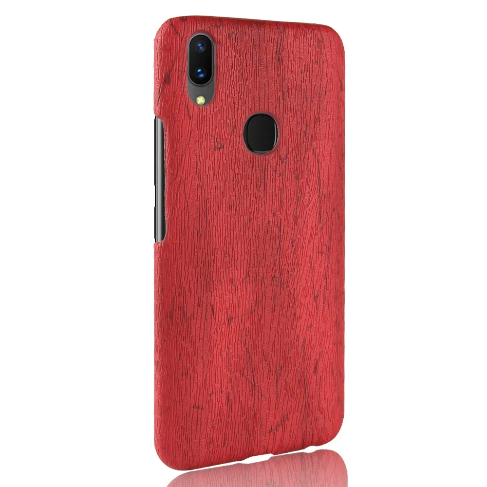 New Arrival Wooden Grain Case For VIVO V9 Classi Mobile Phone Back Cover Capa PU Leather Cases Coque Fundas |