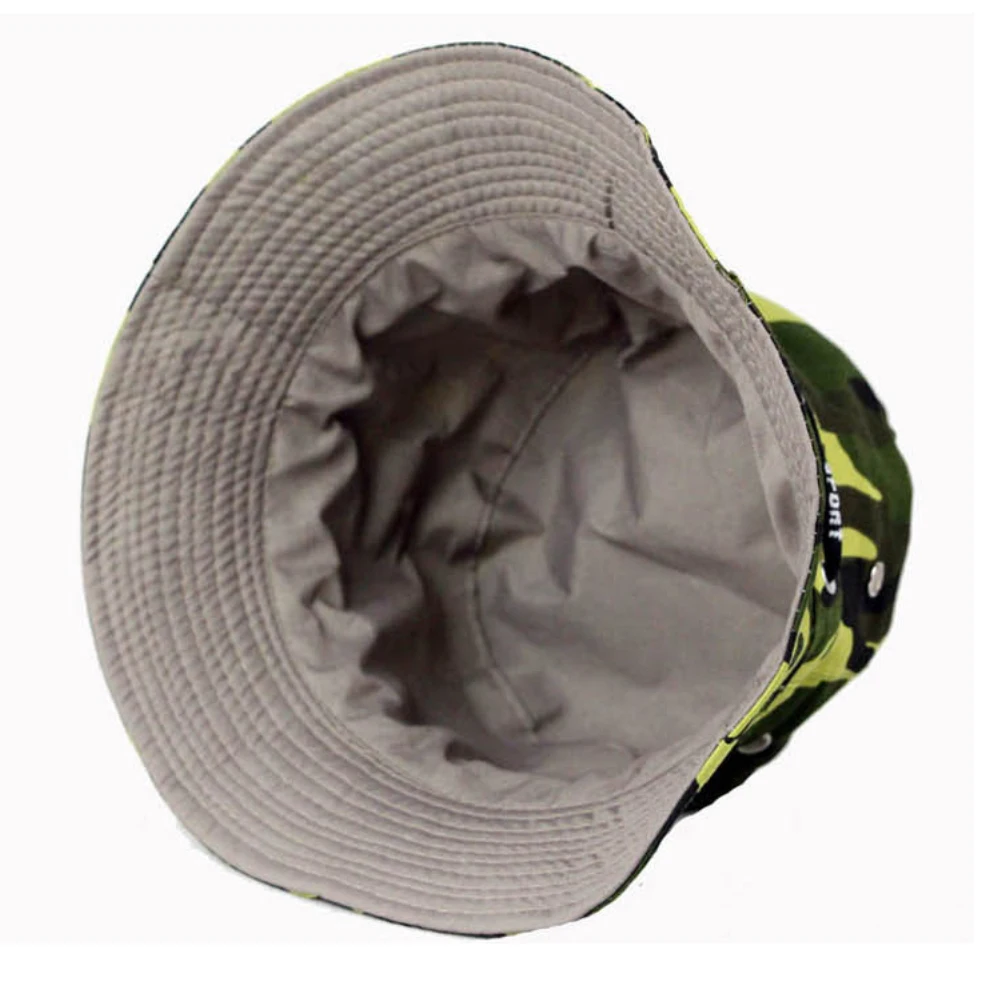 

Fashion Camouflage Sun Block Bucket Hat Outdoor Breathable Hiking Fishing Cap