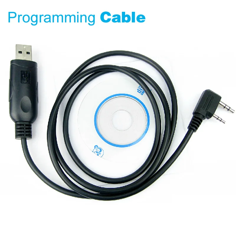 2 Pin USB кабель для программирования Baofeng UV 5R BF 888S H777 KENWOOD TK3207 TK 3107 иди и болтай Walkie Talkie