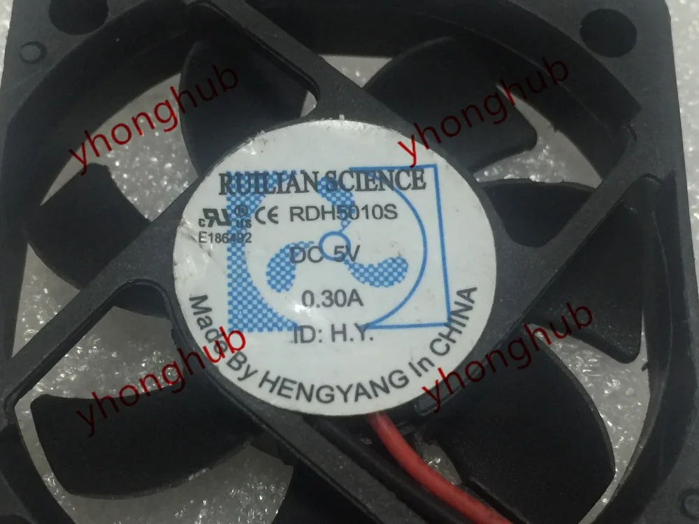 Вентилятор охлаждения сервера RUILIAN SCIENCE RDH5010S DC 5 В 0 30 А 2 провода 50x50x10 мм|square fan|ruilian