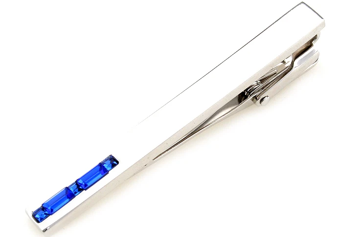 Бесплатная доставка мужские Зажимы для галстука Ювелирные изделия синие