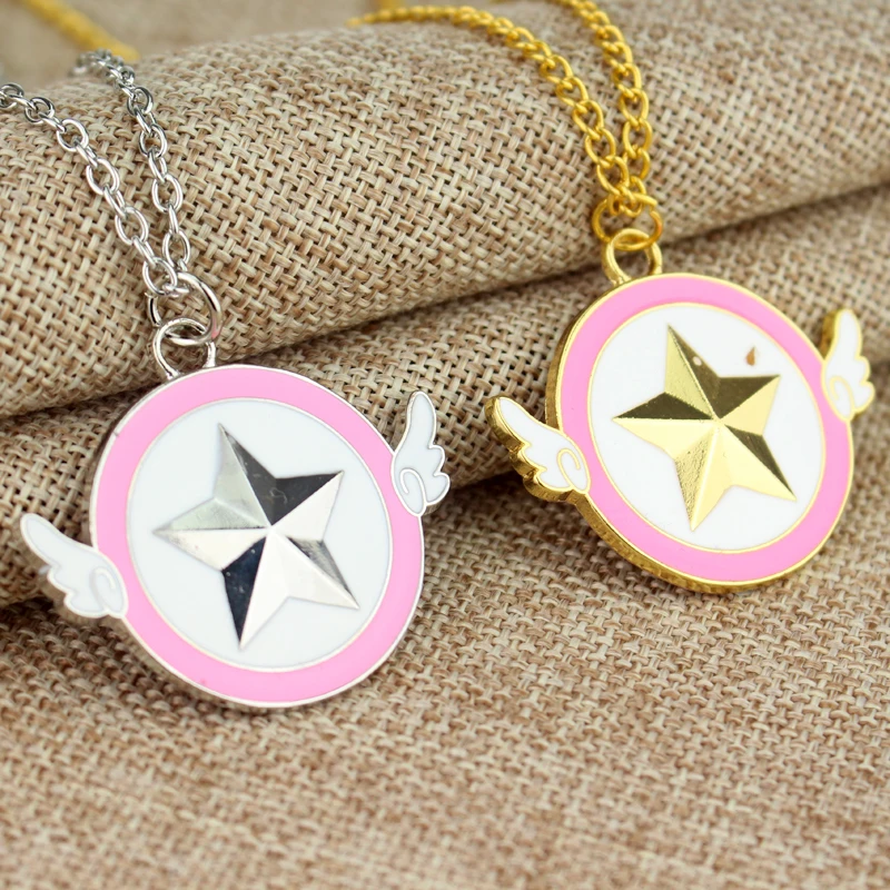 Sailor Moon Metal Necklaces &amp Pendants Anime Cartoon Sweet JEWELRY Star Angel Enamel Necklace Cosplay Accessory | Украшения и