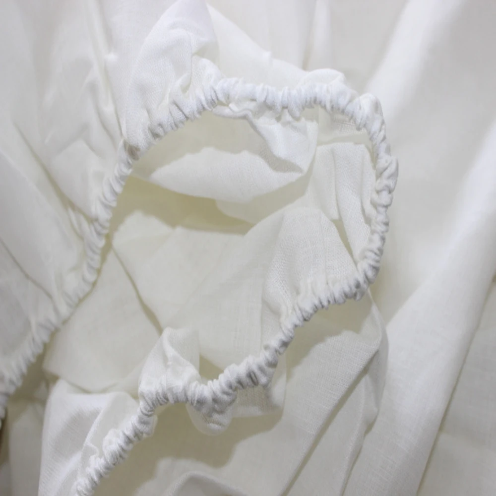 1 шт. простыня из чистого промытого льна 185x215x40 см|fitted sheet|flax linen sheetsbed sheet |