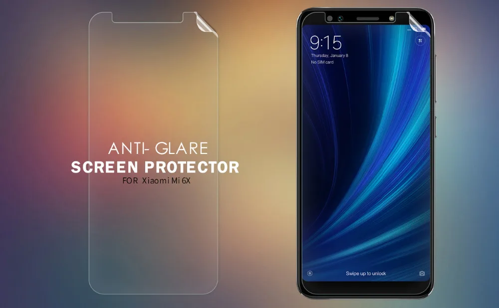 2 шт. Защитная пленка NILLKIN для Xiaomi Mi 6X A2 Антибликовая матовая суперпрозрачная