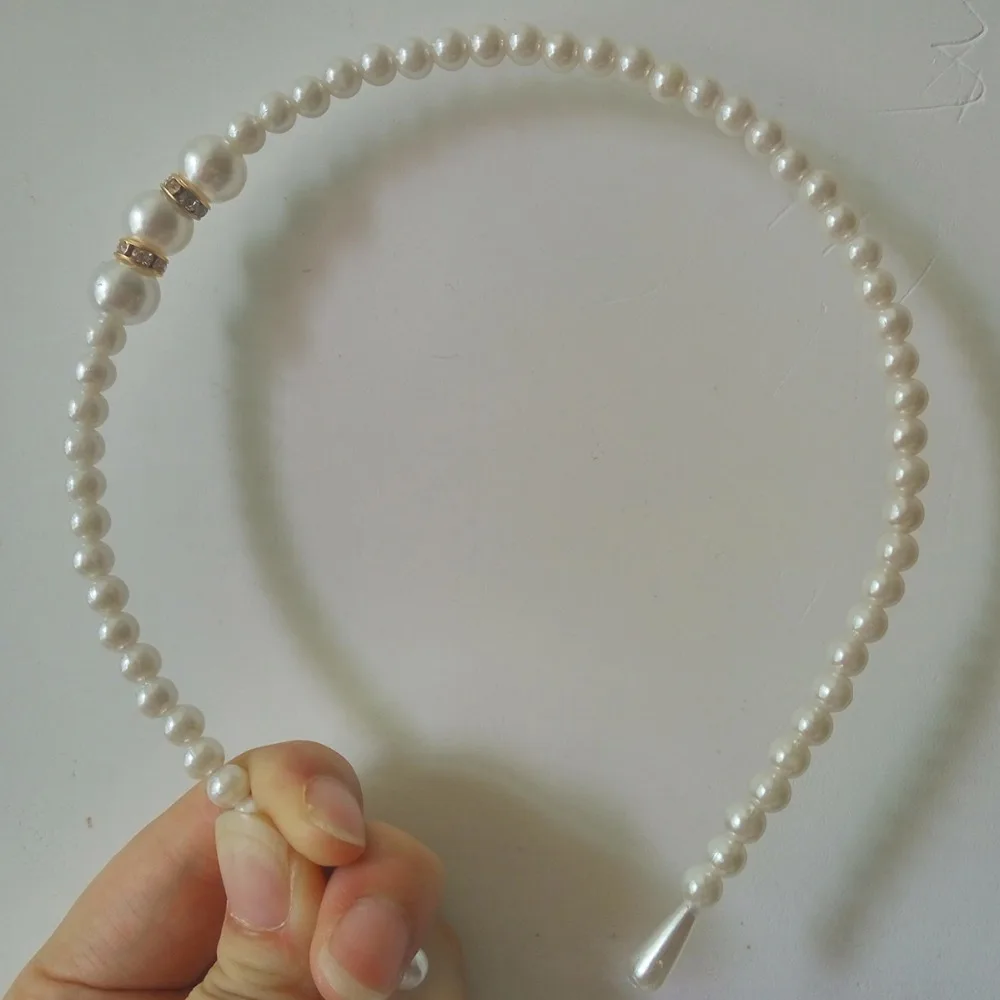 Женская повязка на голову с жемчужинами элегантная аксессуары для волос |