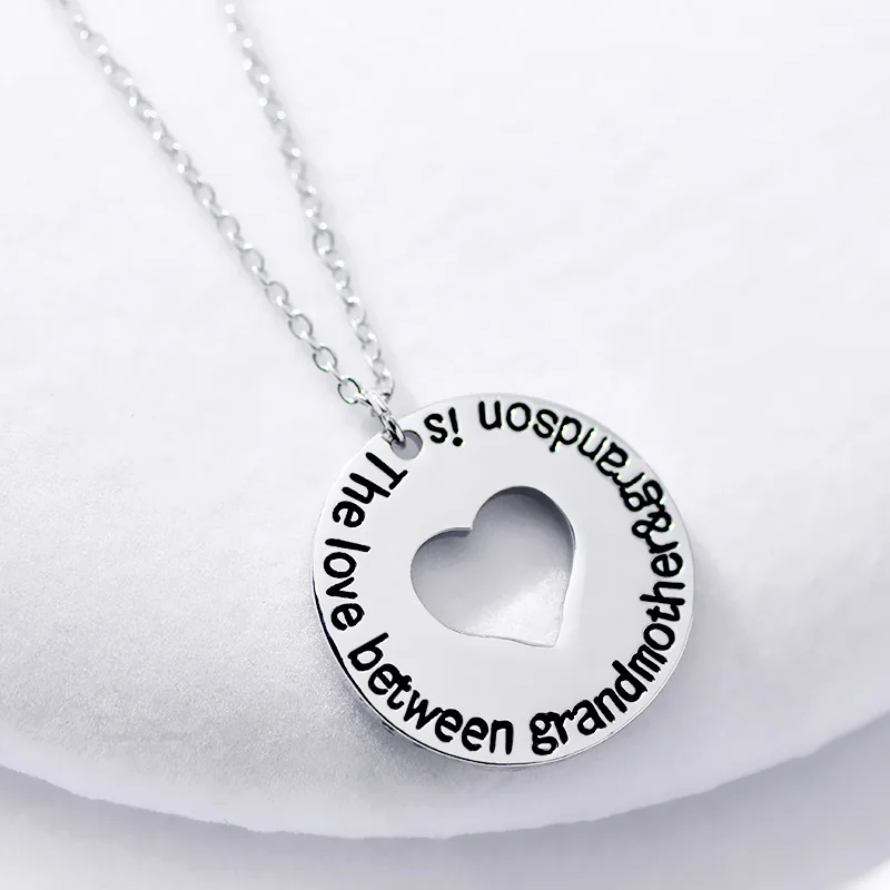 Новый День матери подарок любовь между бабушки и внук кулон Винтаж сердце