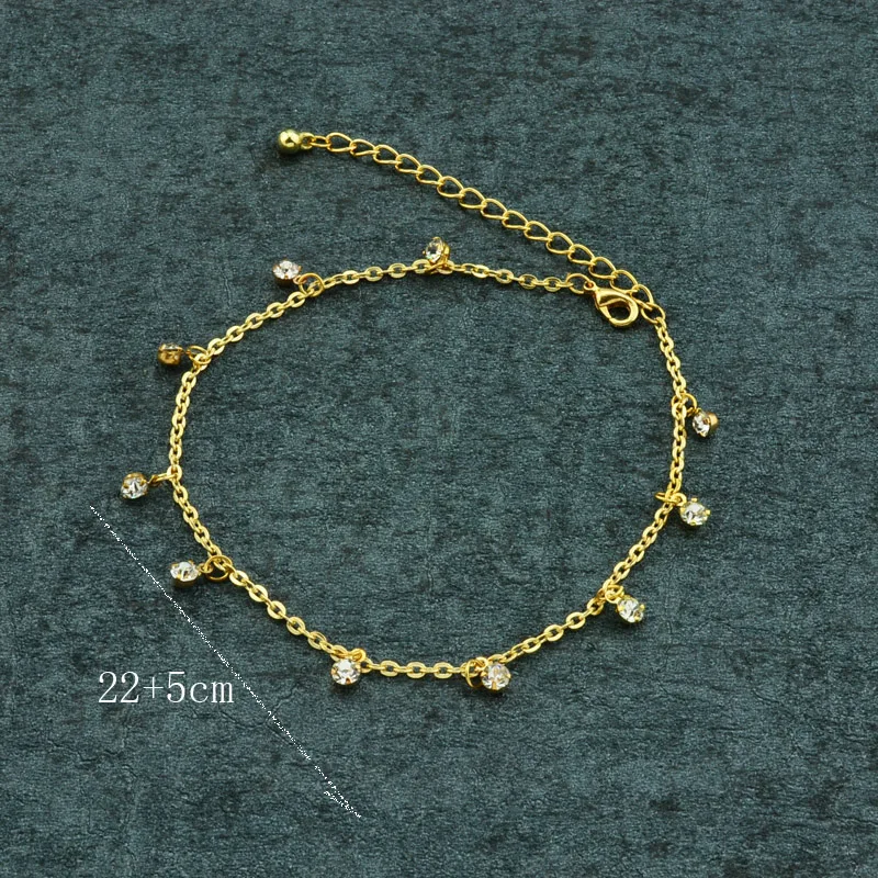 Мода для ног ювелирные изделия со стразами Drop ножной браслет подарок женщины