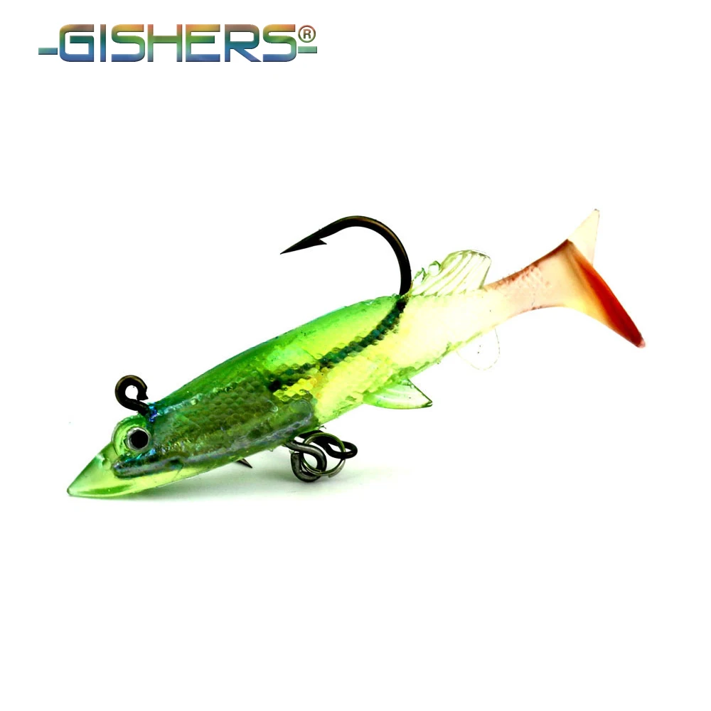 Полосатый Окунь калтер Приманки Ложных Рыбы 8 см Привести Голову 11 г Магазин