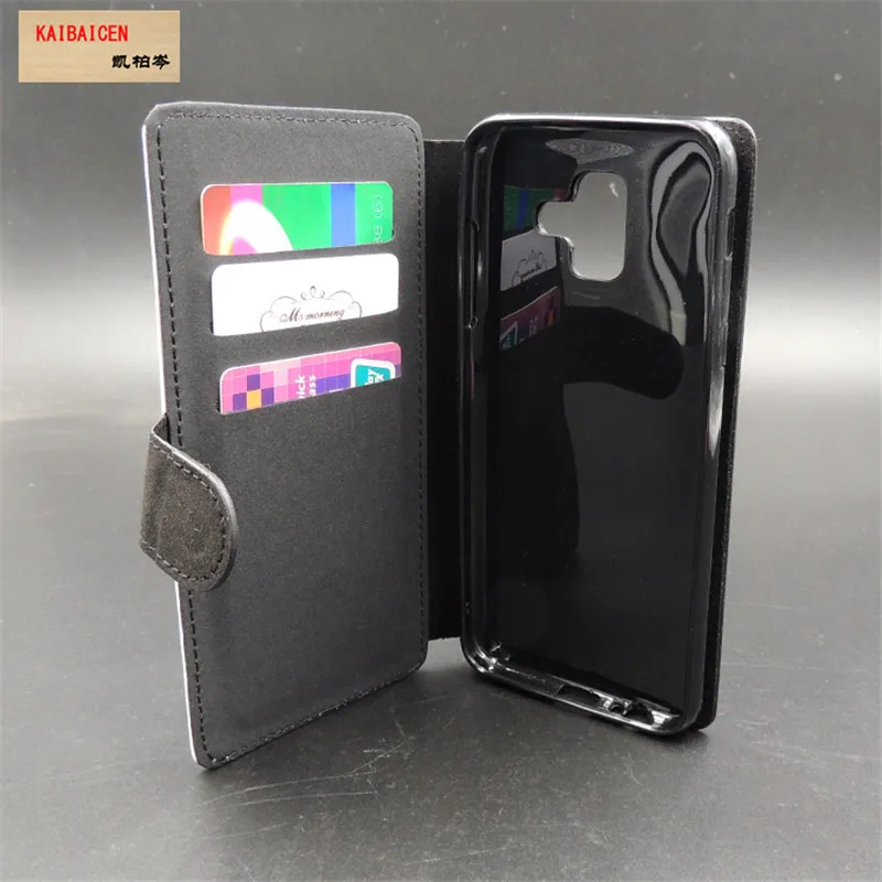 Чехол-книжка из ПУ кожи с магнитом и отделением для карт Samsung A6/A6 plus | Мобильные