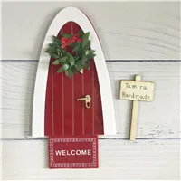 Christmas Arch Зубная фея дверной комплект отличный подарок для миниатюрных сказочных дверных аксессуаров розовые двери дома Хоббита игрушки для детей - Цвет: Christmas Arch