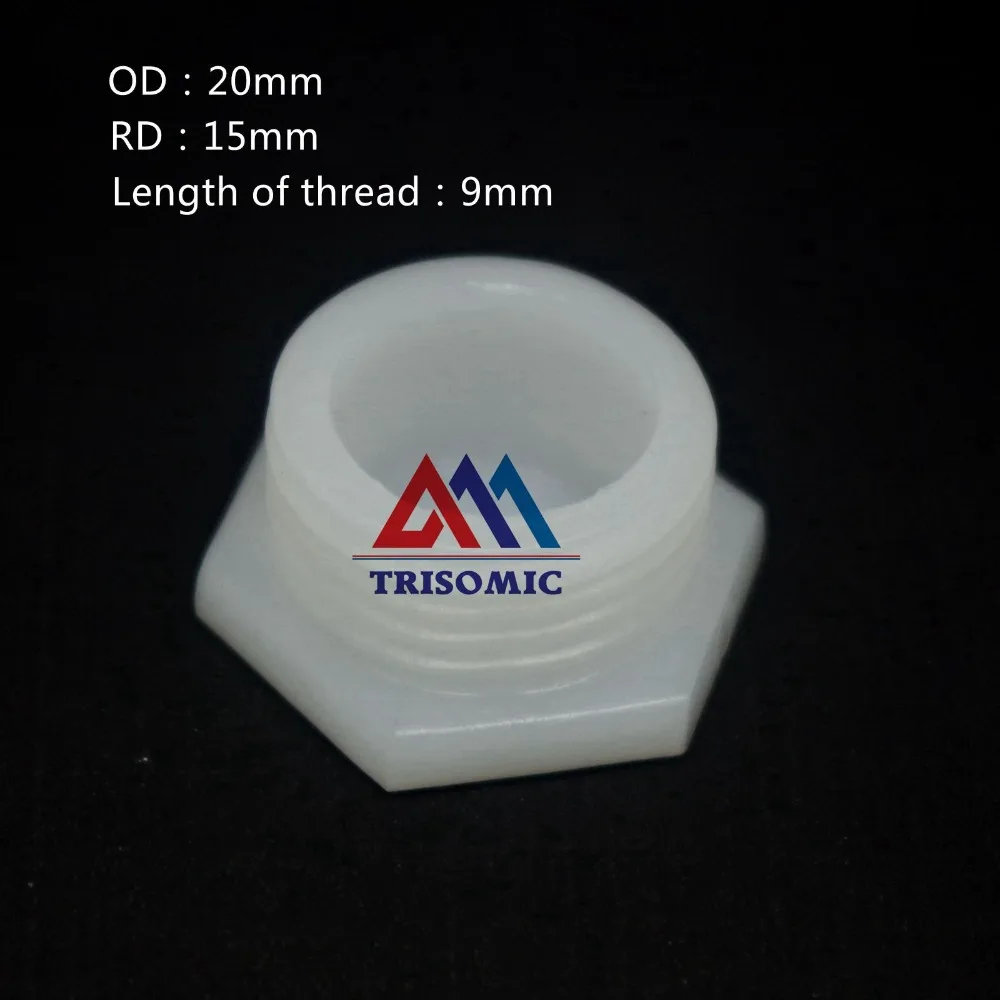 G1/2 &quotтрубчатая Торцевая пробка с дюймовыми винтовыми резьбой G резьба материал PE