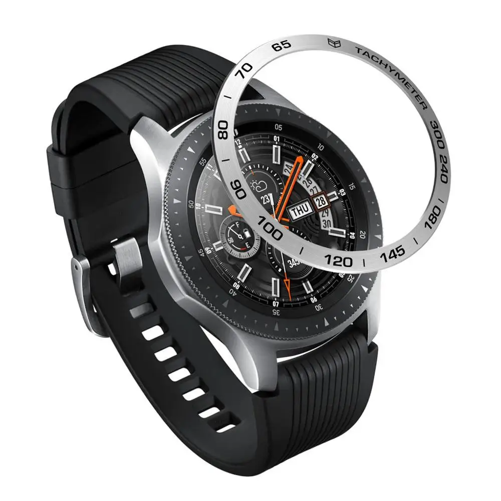 Чехлы для часов для samsung Galaxy watch 46 мм кольцо клейкая крышка против царапин нержавеющая сталь металл царапины ободок Q70