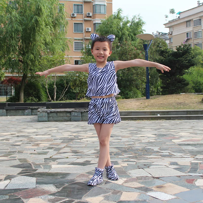 Костюм для косплея зебры на Хэллоуин детские милые костюмы с животными вечеринки