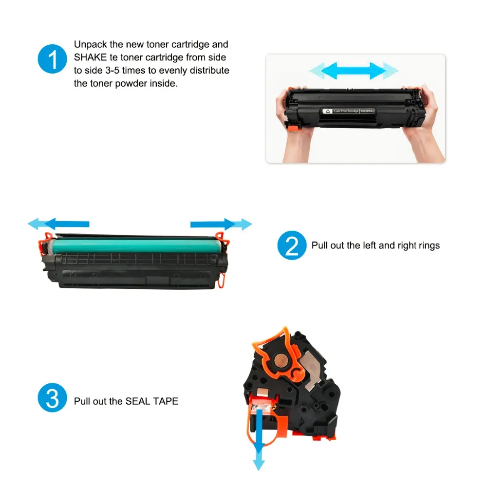 Совместимые картриджи CE285A 85A (черный) victorstar для HP LaserJet Pro P1102 P1102W P1100 M1212NF MFP M1217NFW