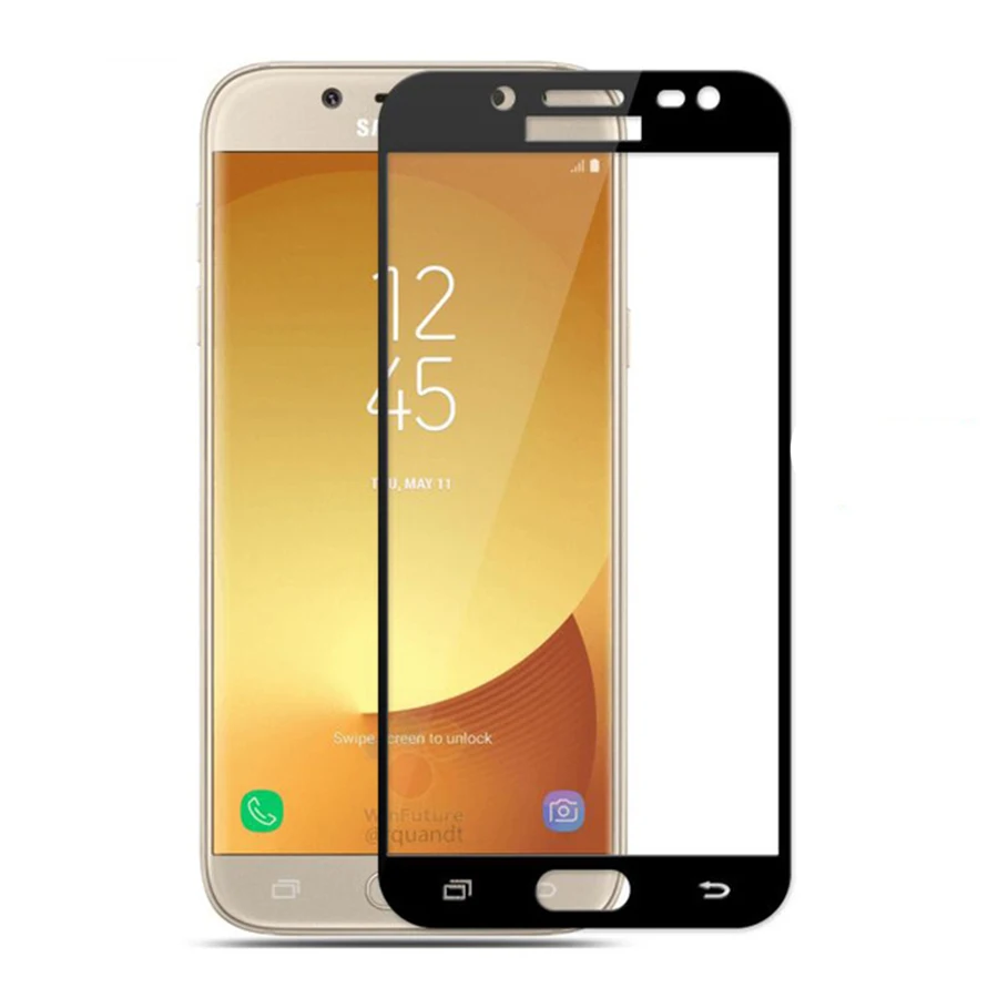 Dahaby для Samsung Galaxy J3 J5 J7 2017 SM-J330 J530 J730 9 H 2.5D полное покрытие закаленное Стекло Экран