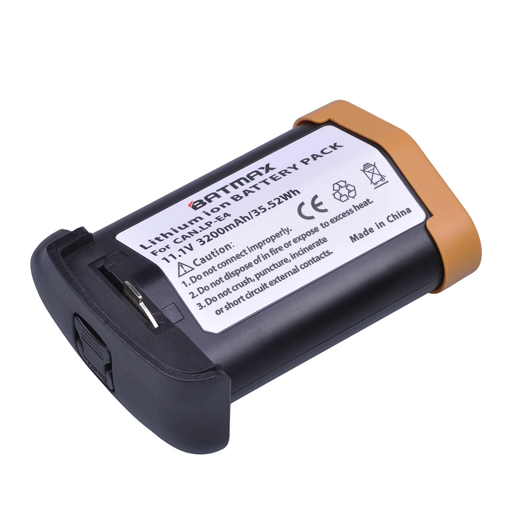 1Pc 11.1V 3200mAh LP E4 LP-E4 E4N Li-ion Battery for Canon EOS 1D Mark III, EOS-1D Mark IV, EOS 1Ds Mark III, EOS 1D C, EOS 1D X