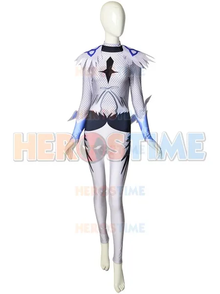 Yuri On Ice Косплей Костюм Plisetsky Agape белый костюм для выступления Zentai на заказ лайкра