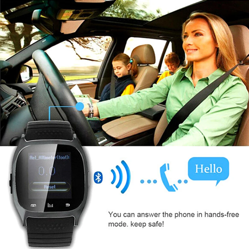 Bluetooth M26 Смарт часы Для мужчин Smartwatch reloj inteligente Носимых устройств SMS будильник для