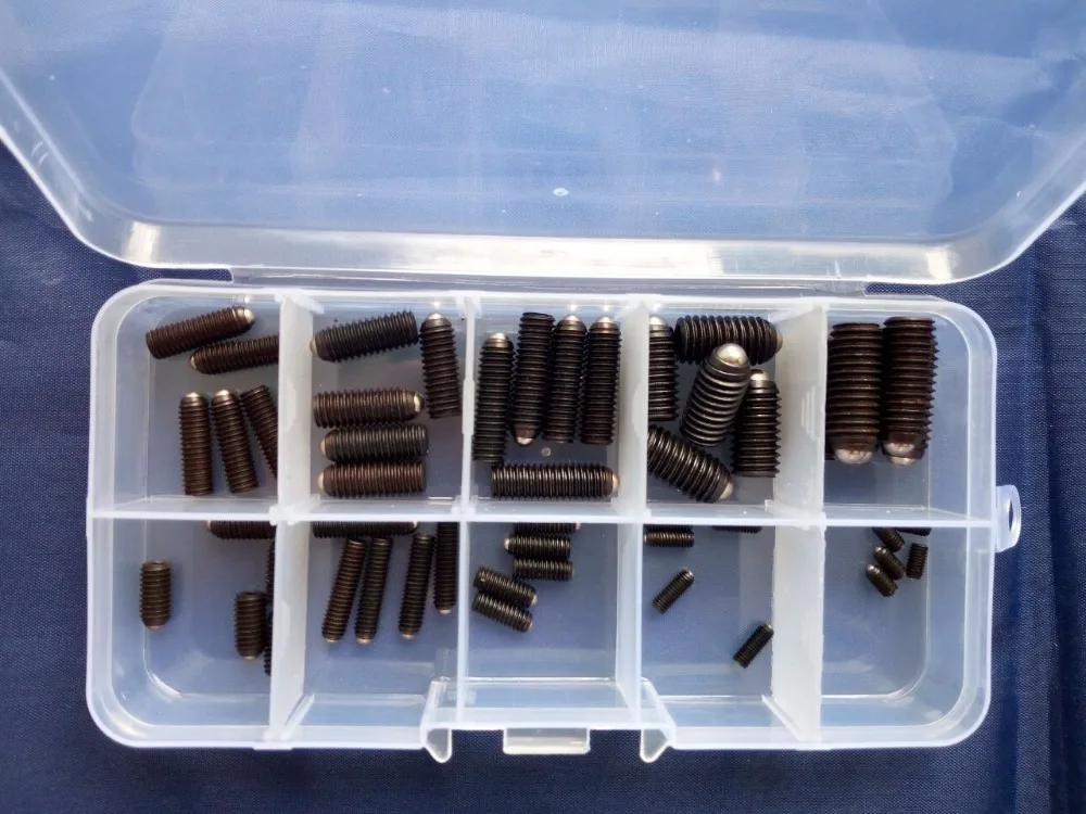 Винты с шестигранным углублением без головки 50 шт.|head bolt socket|bolt blackset |