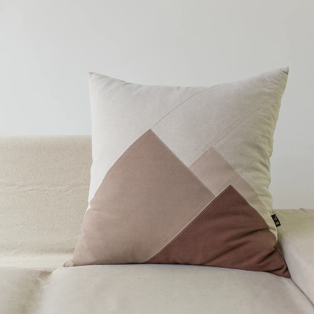 Хлопковый льняной наволочка для подушки винтажный декоративный лоскутные