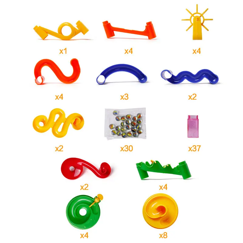 

Run Race Coaster Set Railway Toys Track Ball Building Blocks Coaster Maze For Kids M09