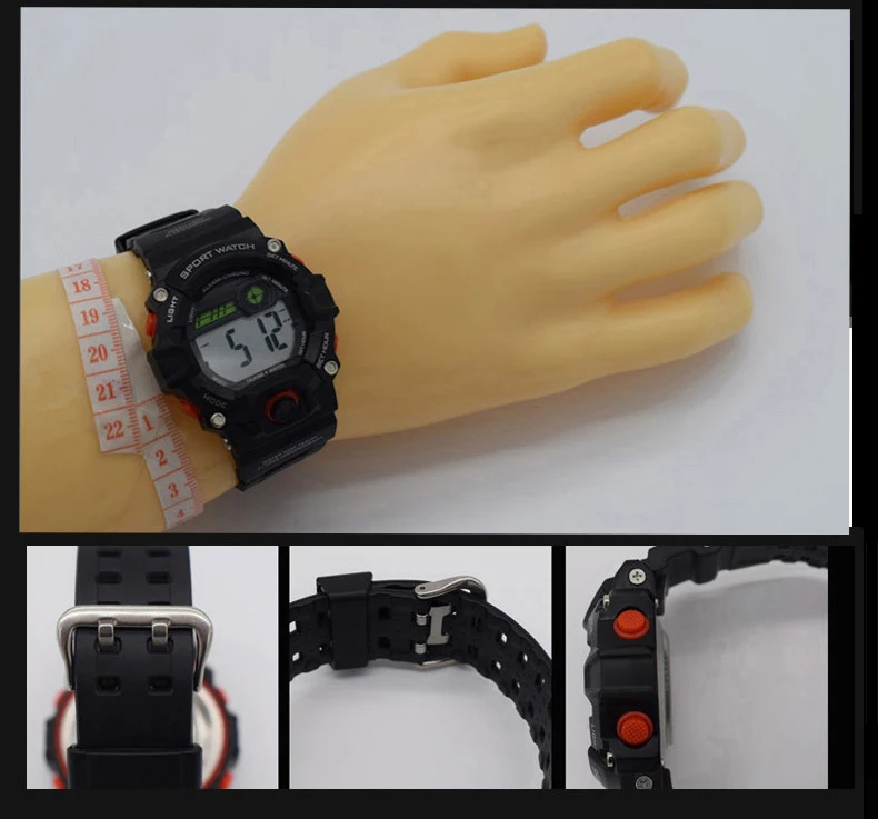 Мужчин водонепроницаемые наручные электронные автоматические часы для человека