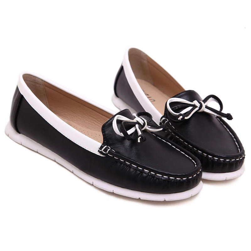 Hot Sale Elegant Women Flat Shoes Fashion Summer Spring Bowtie Loafers Ladies Lady Ballet Soft moccasins | Обувь