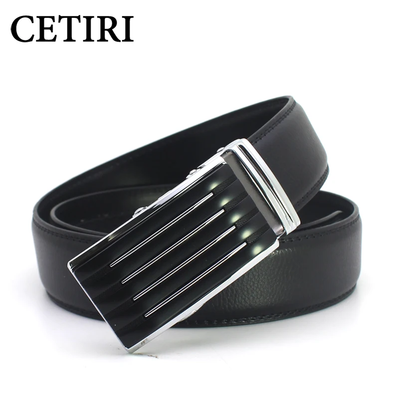 

Мужской ремень CETIRI, из натуральной кожи, с автоматической пряжкой, 2018