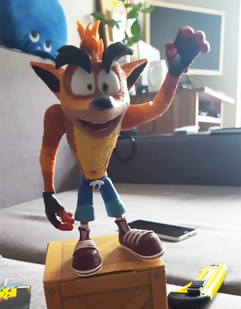 NECA оригинальная игра Crash Bandicoot Sane Trilogy фигурка модель игрушка; подарок