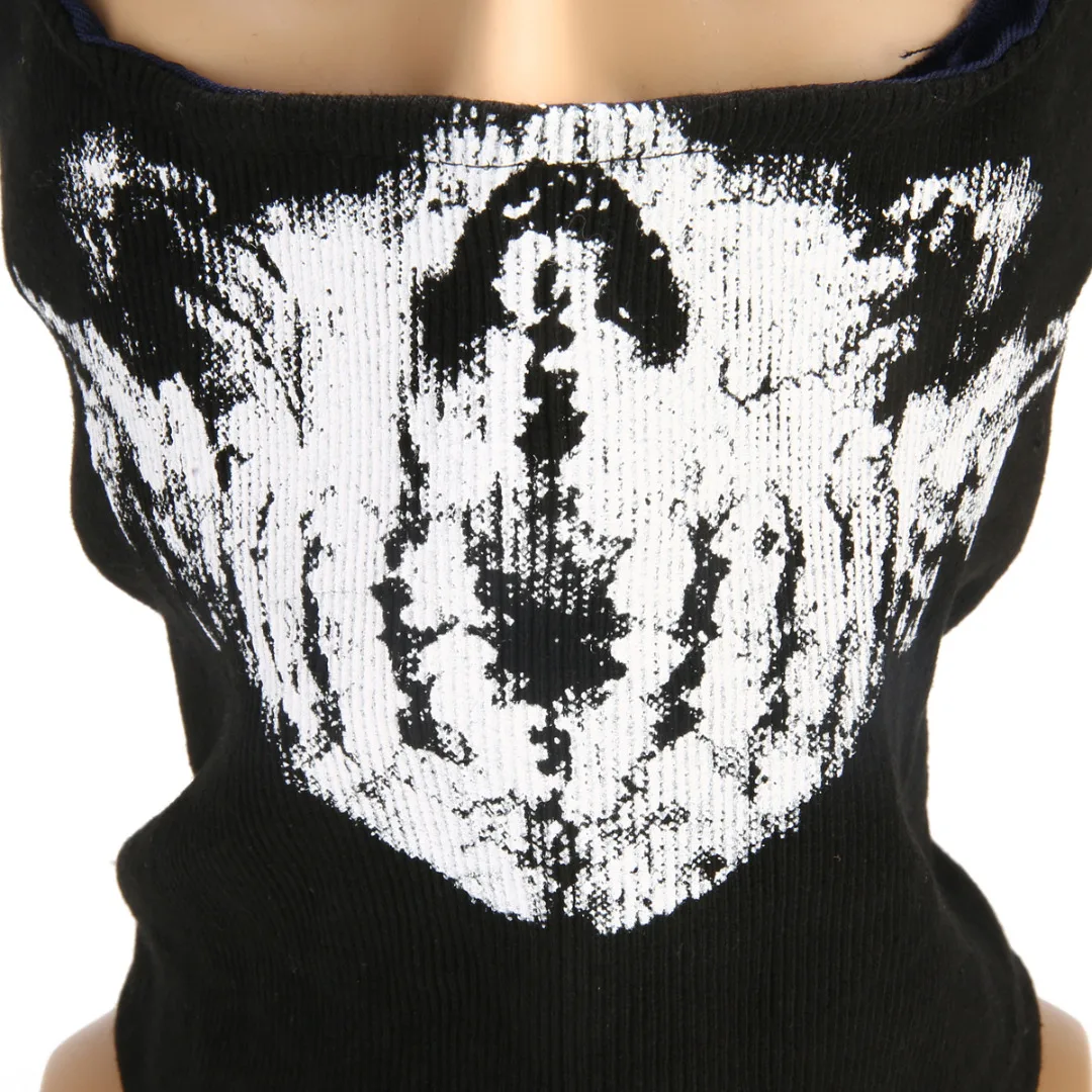 

1PC Ghost Skull Motorcycle Balaclava Cycling Full Face Airsoft Game Cosplay Party Mask Summer Winter Mask 4 Styles One Size