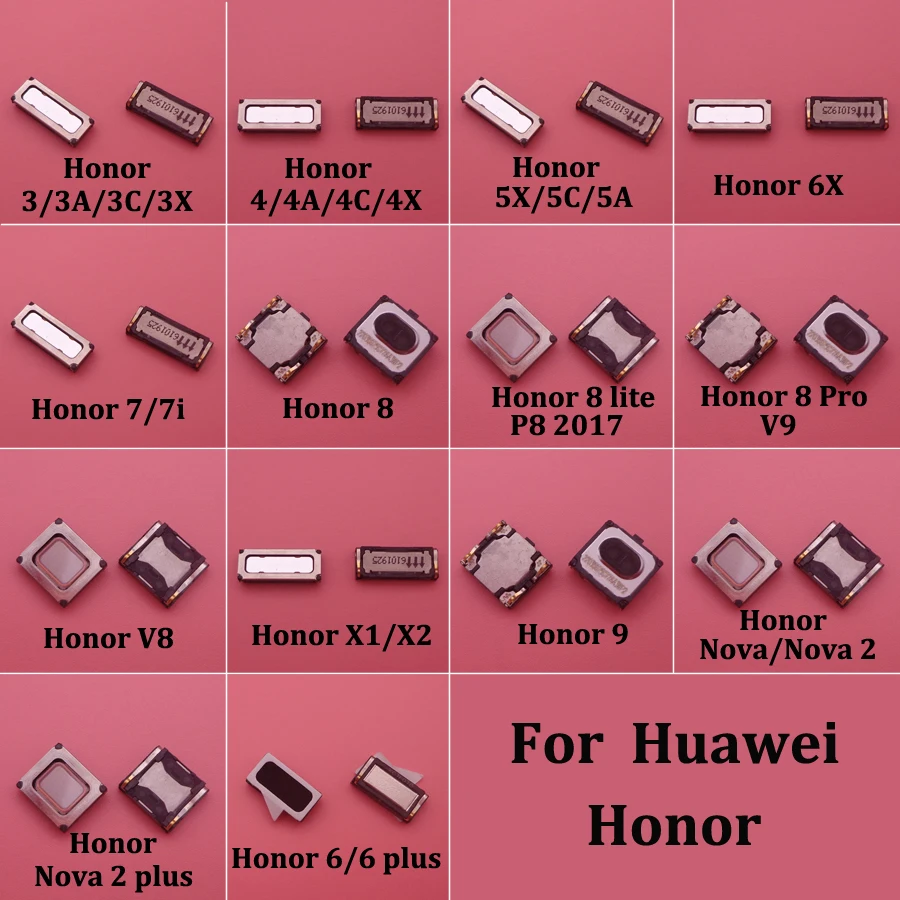 2 шт. наушники Динамик для huawei Honor 3 3A 3C 3X4 4A 4C 4X 5A 5C 5X6 6 plus 7 7i 7X8 9 lite рro V9 V8 Nova 2 plus X1 X2